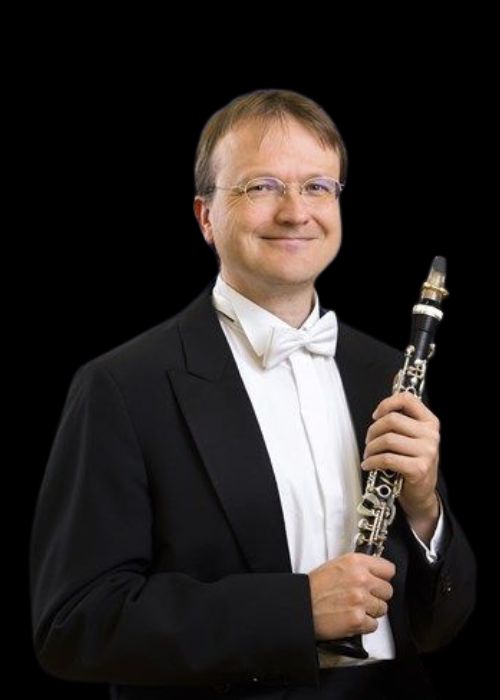Frank BUNSELMEYER, musicien ambassadeur JLV, avec son instrument équipé d'une ligature JLV