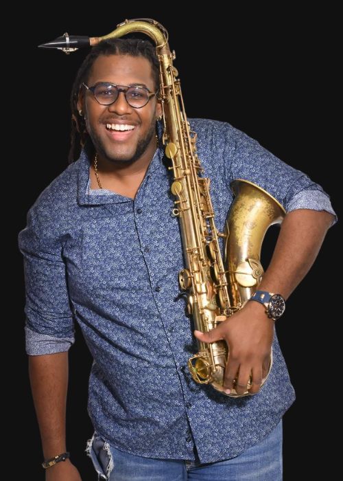 Jean-Philippe MEYNIAC, musicien ambassadeur JLV, avec son instrument équipé d'une ligature JLV