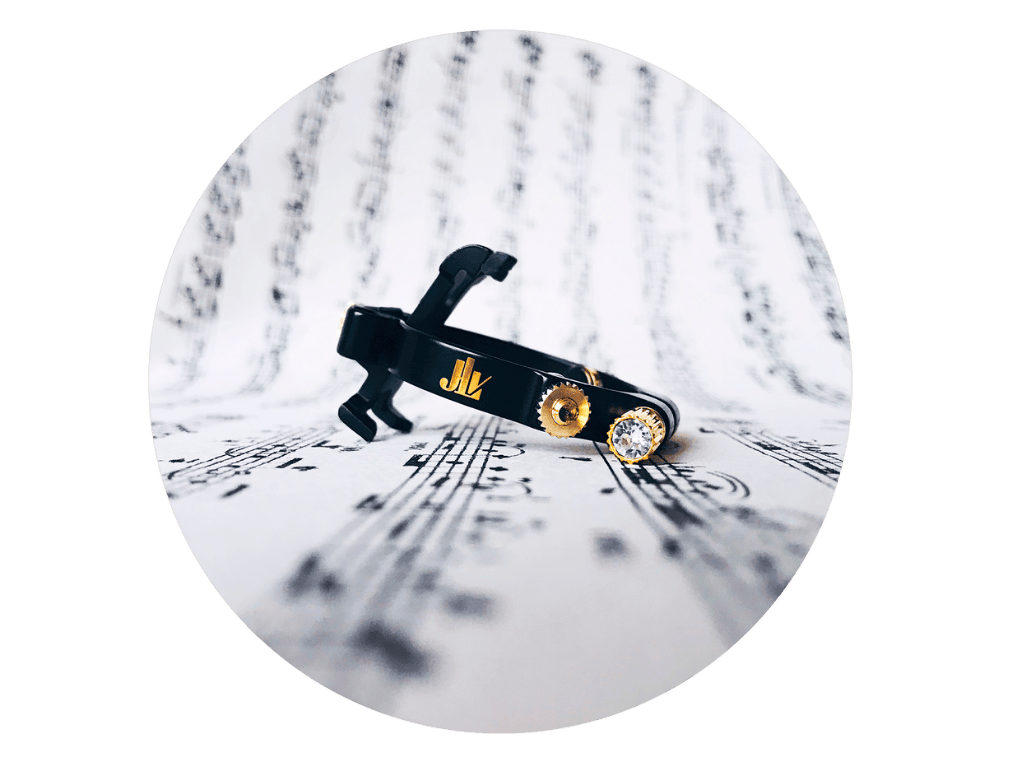 Photo Ligature JLV black édition saxo et clarinette