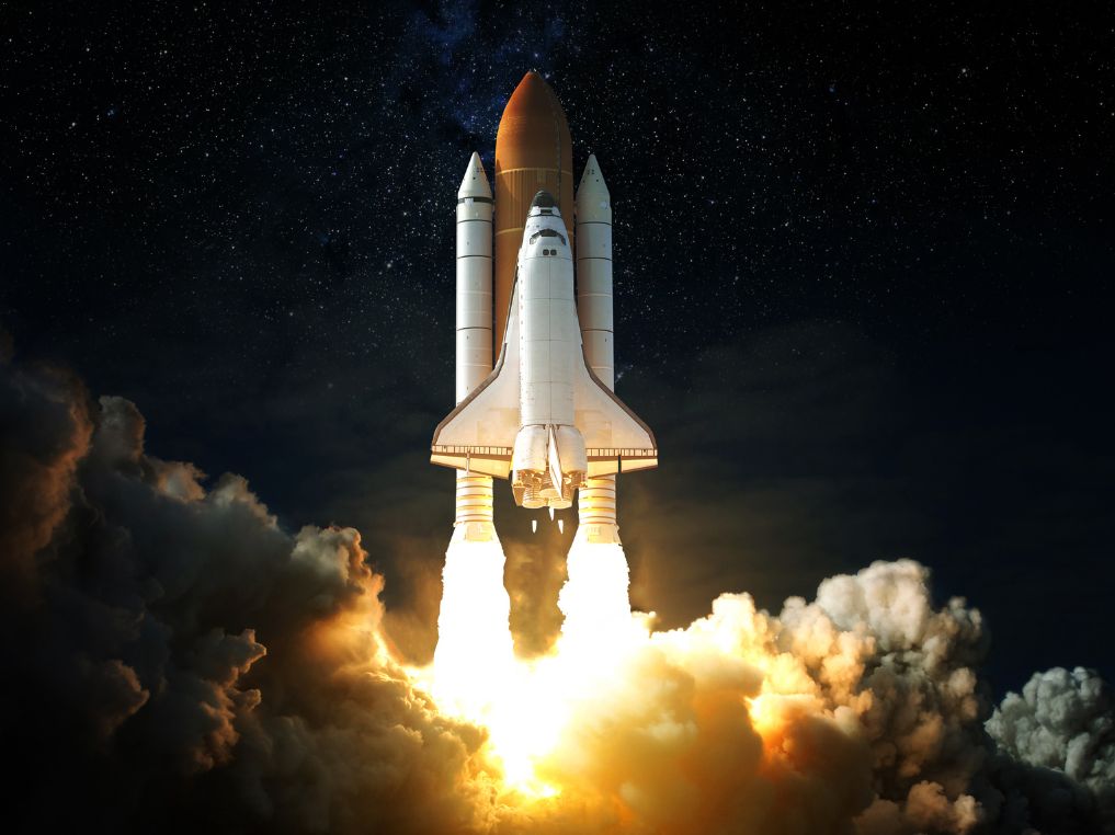 Rocket to illustrate speed of delivery