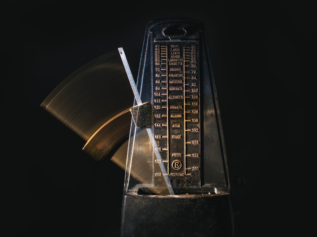 Metronome to illustrate order processing time